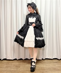 メアリージャンパースカート(黒-M)