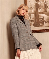 バックフリルツイードジャケット | outlet | axes femme online shop