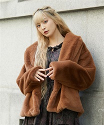 ショールカラーファージャケット | outlet | axes femme online shop