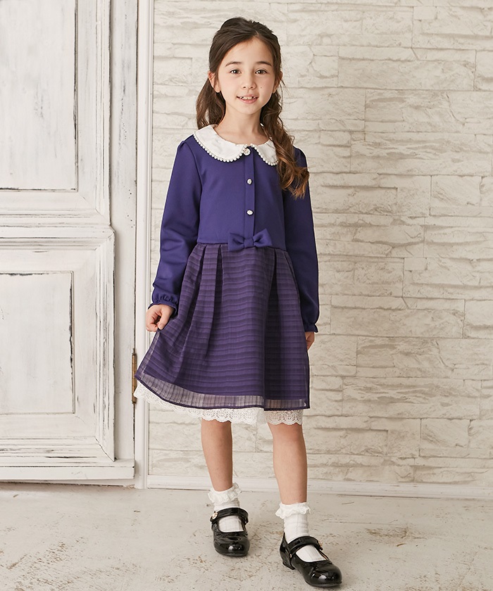 web価格/期間限定】（キッズ）シアーチェックドッキングワンピース | kids | axes femme online shop