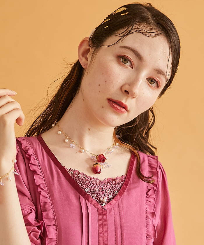 薔薇×パールネックレス | 雑貨 | axes femme online shop