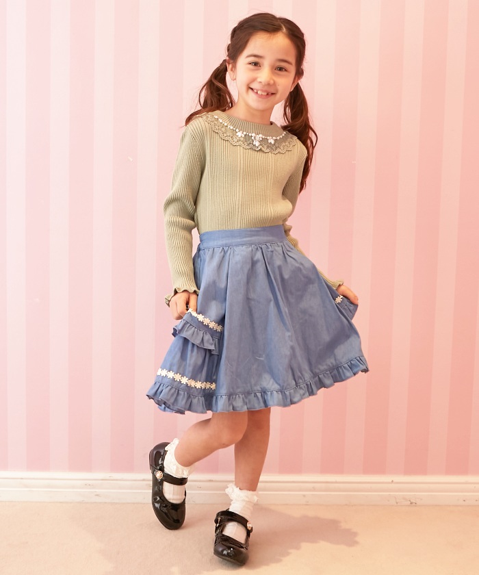 axes femme kids  ミニスカート 120   USED