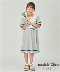 kidsストライプ柄セーラーワンピース | outlet | axes femme online shop