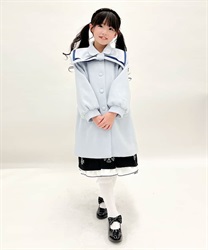 リボンビッグ襟ロングコート | レディース服・レディースファッション