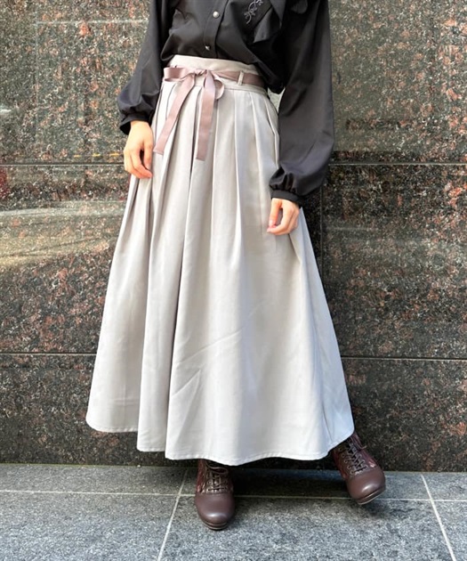 ハイウエストプリーツ袴パンツ | 衣料 | axes femme online shop
