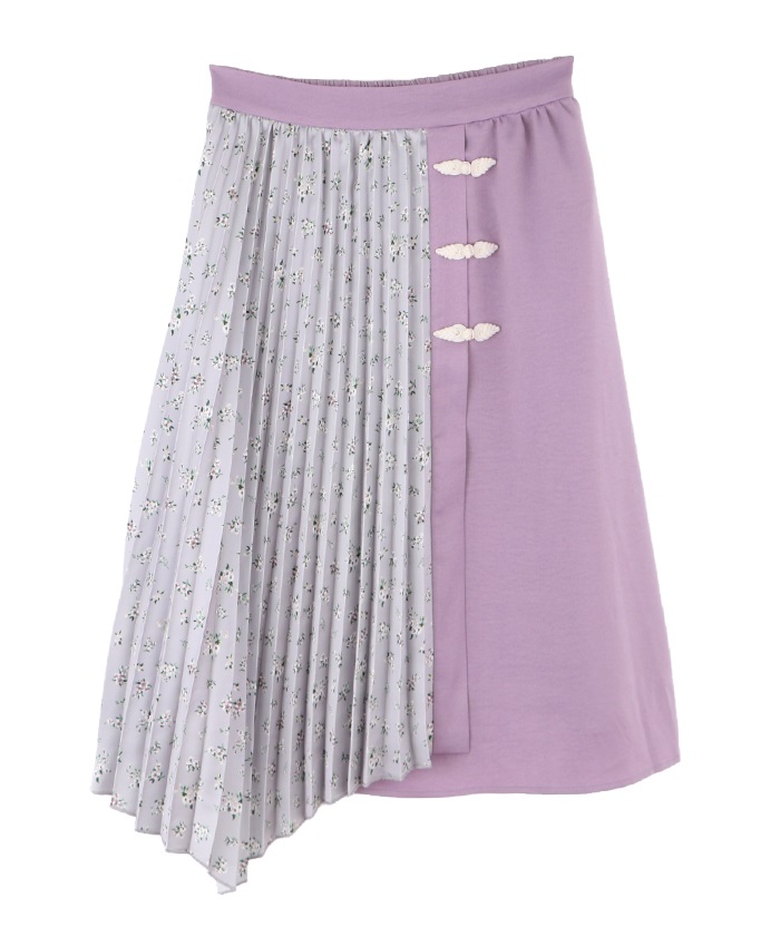 チャイナボタンバイカラースカート | アクシーズファム公式通販 axes femme online shop