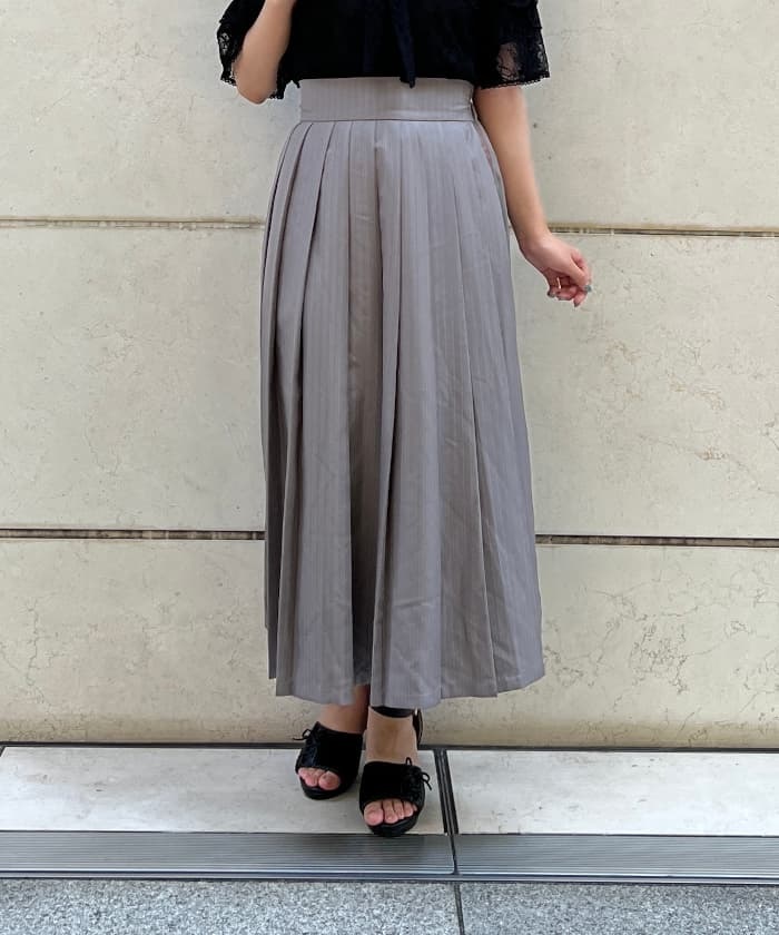 サイドテーププリーツスカート | 衣料 | axes femme online shop