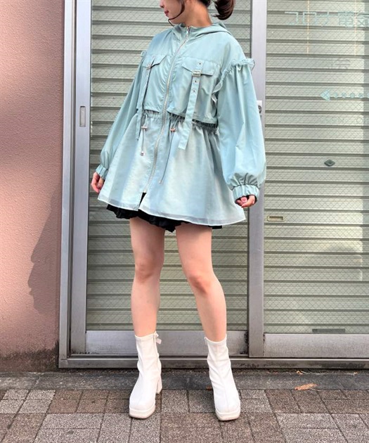 ミリタリーフーディーブルゾン | レディース服・レディース 