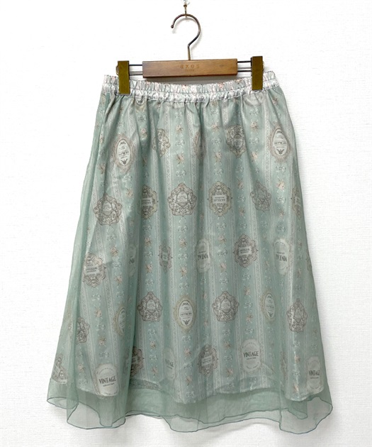 【vintage】アンティーク柄スカート