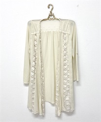 レース切替トッパーカーデ | vintage｜axesfemme online shop