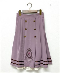 【axesfemme】ローズカメオ風刺繍スカート(ピンク-F)
