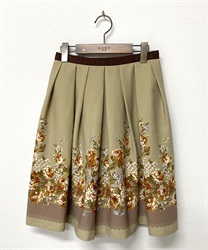 【vintage】リボンベルト付きスカート