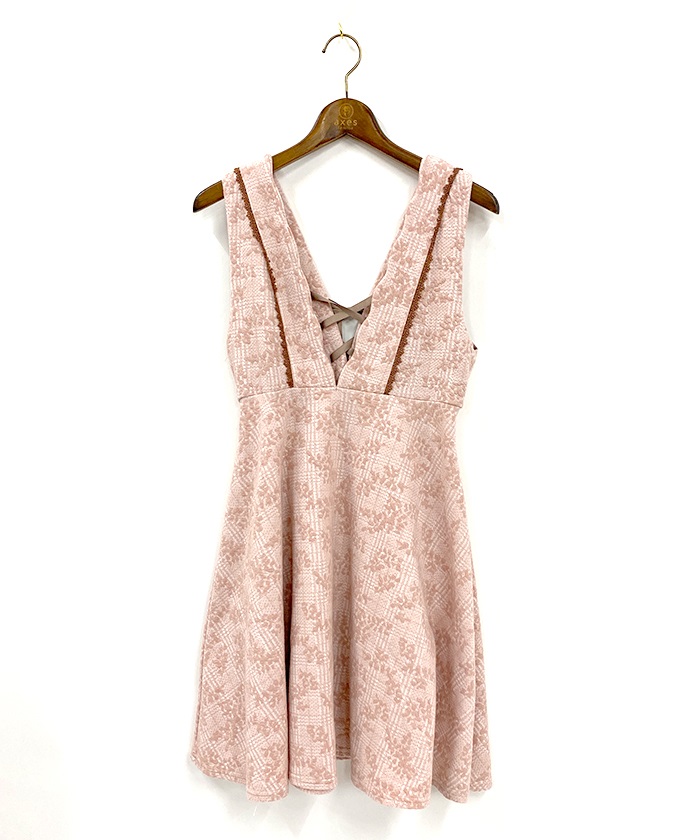 レースアップ花柄カットワンピース | vintage｜axesfemme online shop