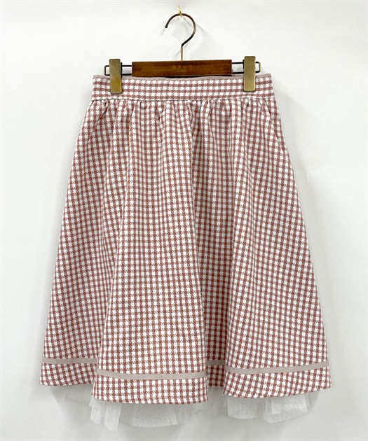【axesfemme】チューリップブーケ刺繍スカート