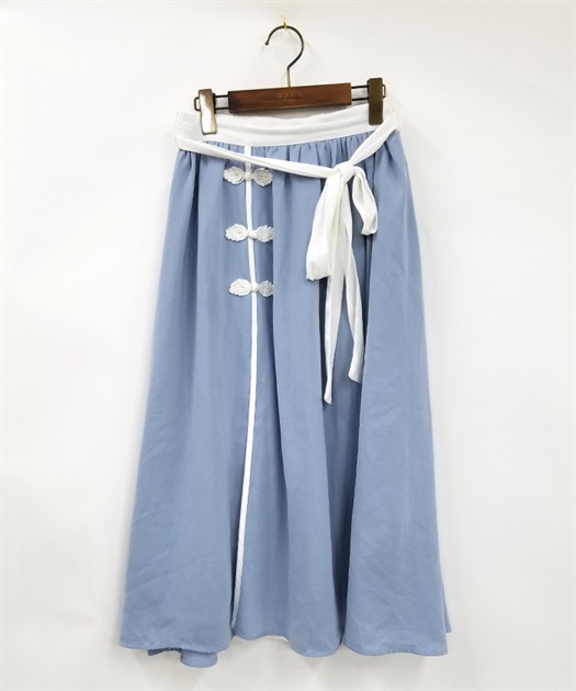 【axesfemme】チャイナボタンバイカラースカート