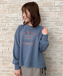 【OUTLET】カレッジ風裏起毛トップス【web価格】