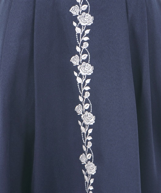 薔薇刺繍バイカラースカート | レディース服・レディースファッション 