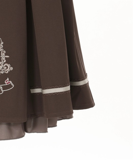 オーナメント刺繍サス付きスカート | axes femme | axes femme online shop