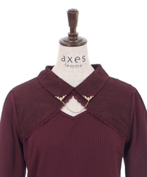 カットワークデザインプルオーバー | outlet | axes femme online shop