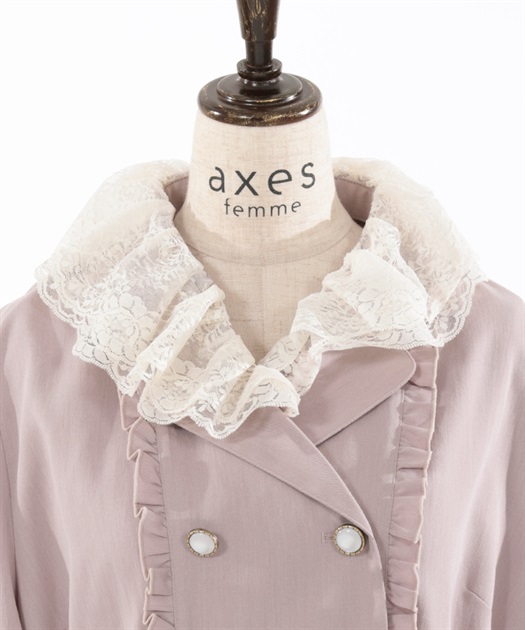 レース襟付トレンチコート | axes femme | axes femme online shop