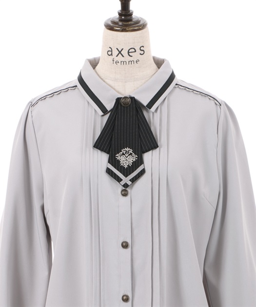 ライン使いタイ付ブラウス | axes femme | axes femme online shop