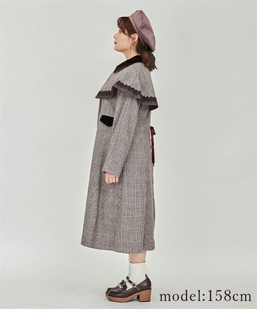 ケープ付クラシックコート | outlet | axes femme online shop