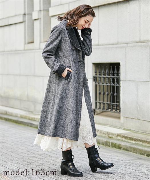 ダブルブレストテーラーコート | outlet | axes femme online shop