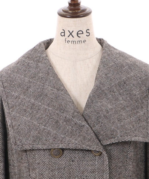 セーラー襟クラシカルコート | axes femme | axes femme online shop