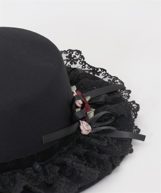 巻きバラレースカンカン帽 | レディース服・レディースファッション