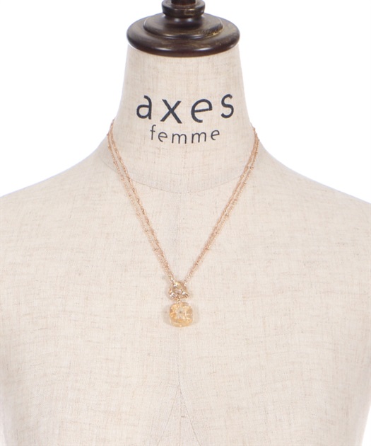 花マンテル使い封入ネックレス | outlet | axes femme online shop