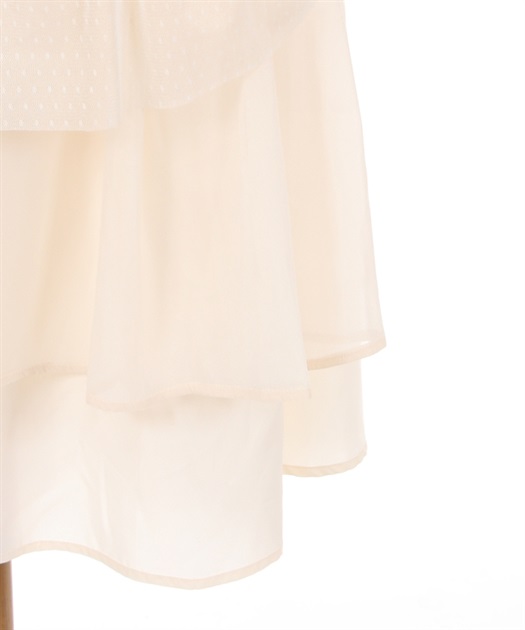 ドットチュール裾フリルスカート | outlet | axes femme online shop