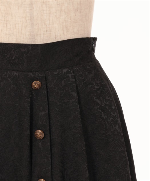 サイド釦ジャガードスカート | レディース服・レディースファッション 