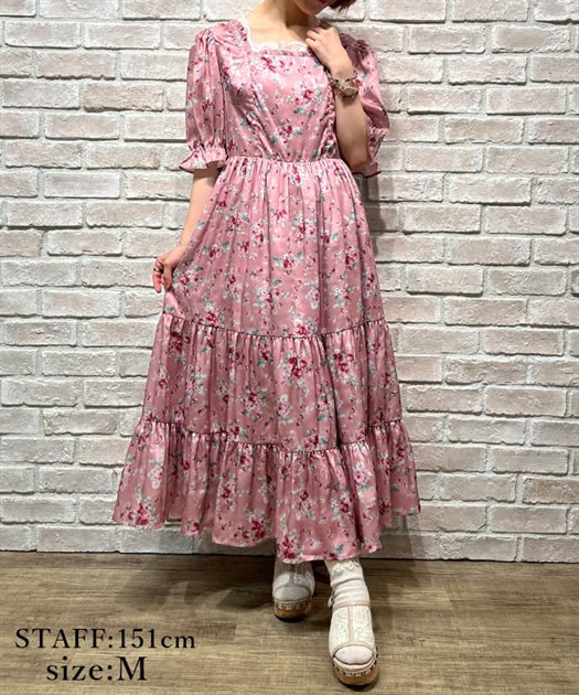 Ｒｅｄｌａｂｅｌブーケ柄ワンピース【受注生産】 | レディース服