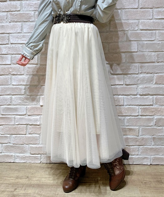 Outlet ロングチュールスカート Outlet Axes Femme Online Shop