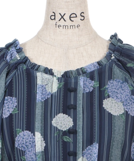 紫陽花シフォンワンピース Axes Femme Axes Femme Online Shop