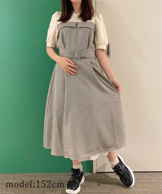 レイヤード風パーカーワンピース | outlet | axes femme online shop