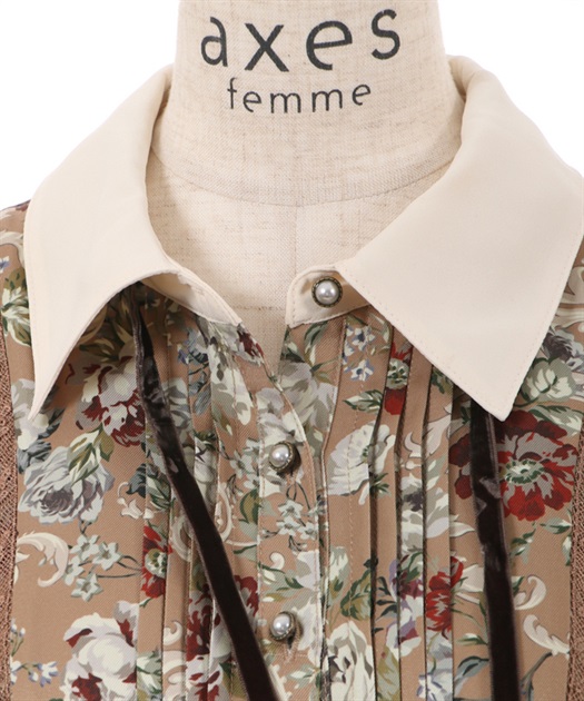 クラシカルフラワーワンピース | 衣料 | axes femme online shop