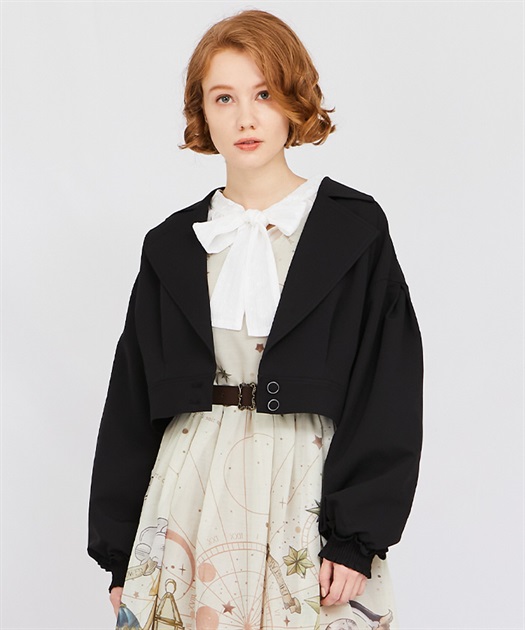 テーラー襟ショートジャケット | outlet | axes femme online shop