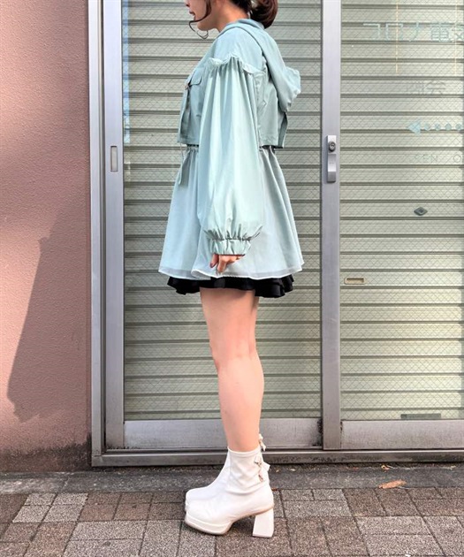 ミリタリーフーディーブルゾン | レディース服・レディース 