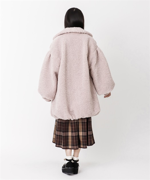 Outlet 2点10 Off対象 ボアロングコクーンコート Web価格 Outlet Axes Femme Online Shop