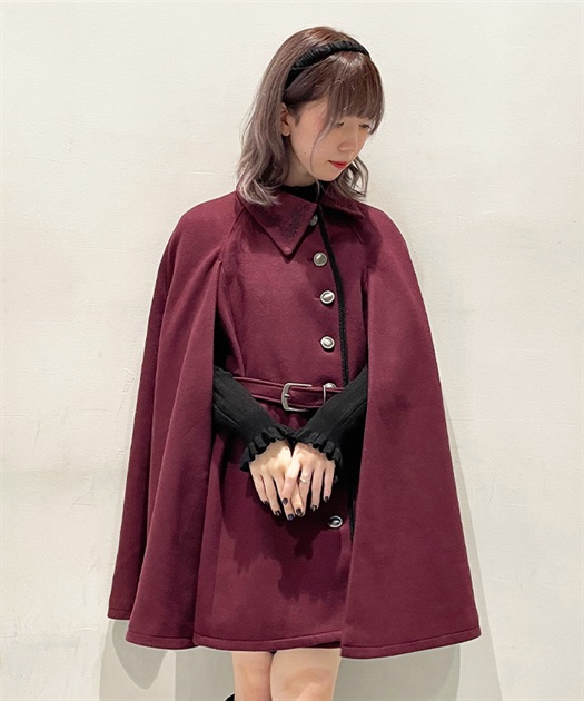 連釦ケープコート | outlet | axes femme online shop