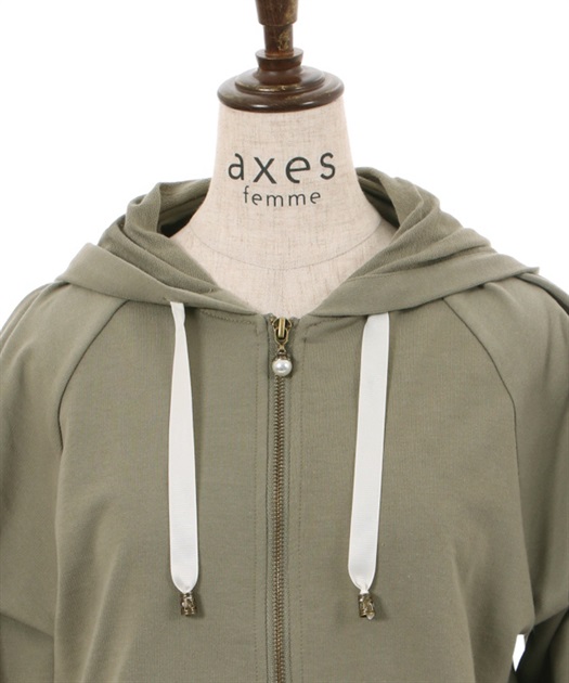 レース使いパーカー | axes femme | axes femme online shop