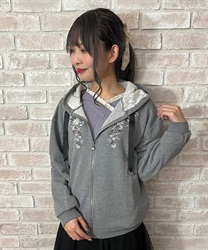 花刺繍パーカー | outlet | axes femme online shop