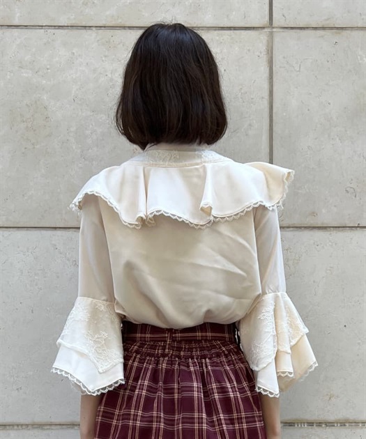 タイ付姫袖風フリルブラウス | レディース服・レディースファッション