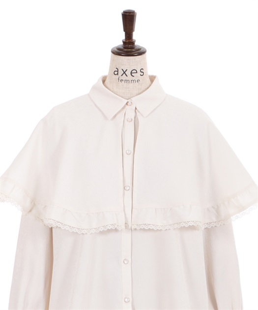 ジャカードケープブラウス | outlet | axes femme online shop