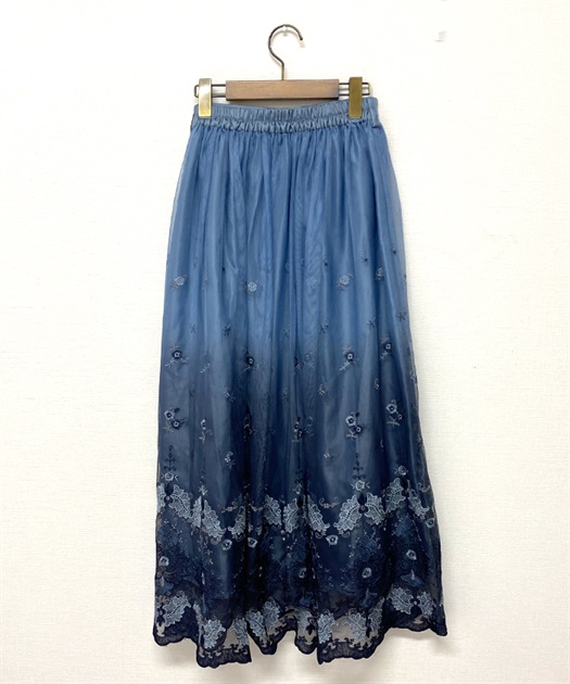 グラデチュール刺繍スカート | vintage｜axesfemme online shop