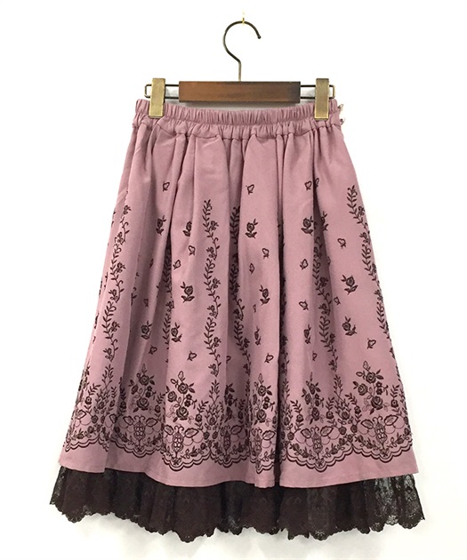 ほぼ新品♡アプワイザーリッシェ パネル刺繍スカート - ロングスカート