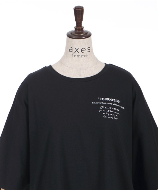 アソート刺繍オーバーＴシャツ | outlet | axes femme online shop